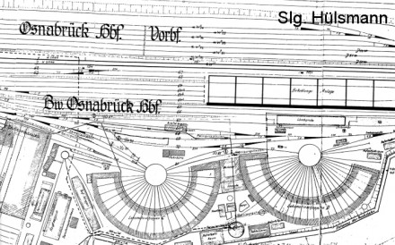 Gleisplan des Bw Osnabrück Hbf.