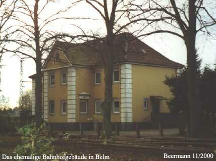 Das ehemalige Empfangsgebäude in Belm