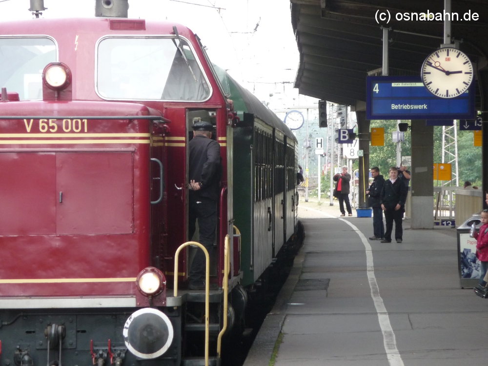 Historischer Pendelzug der Osnabrücker Dampflokfreunde